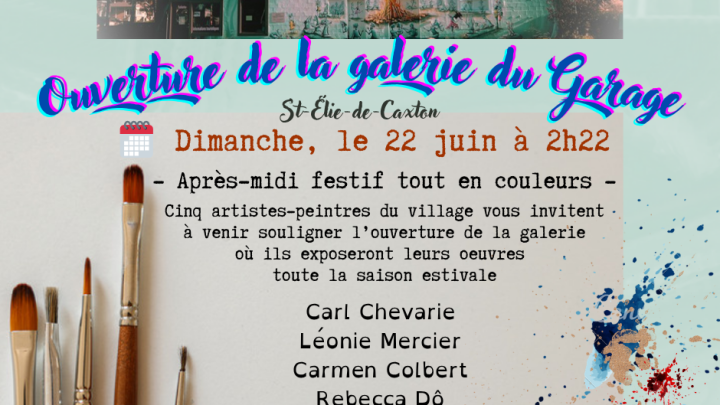 Ouverture de la galerie d'art du Garage de la Culture