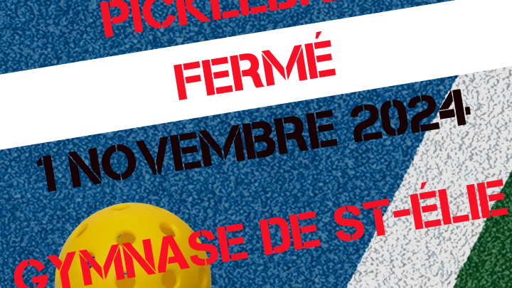 Gymnase Fermé 1 novembre