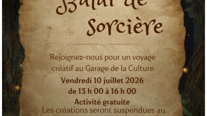 Atelier de création Balai de sorcière