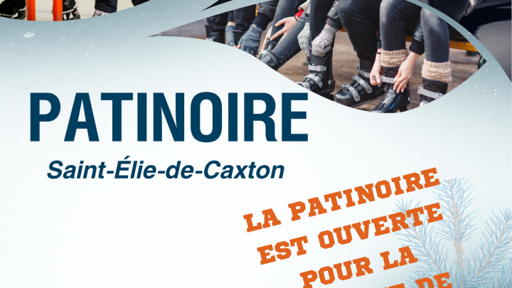 Horaire d'ouverture de la patinoire pour la semaine de relâche