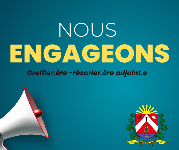 OFFRE D'EMPLOI OFFRE D'EMPLOI Greffier.ère - trésorier.ère adjoint.e