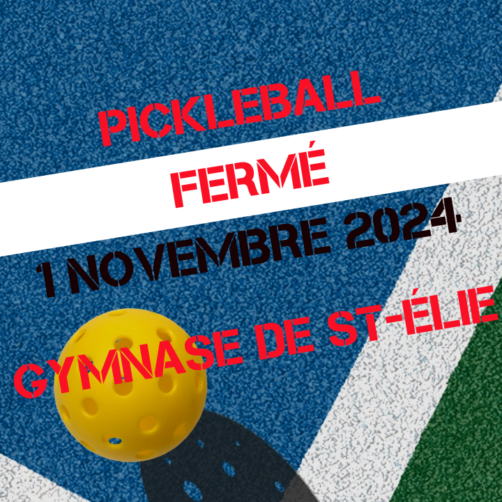 Gymnase Fermé 1 novembre