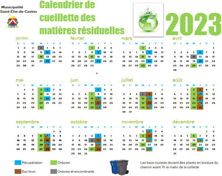 Première collecte du bac brun