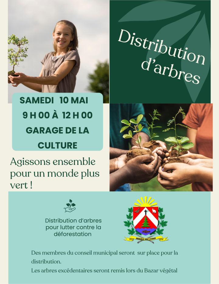 Distribution d'arbre à venir