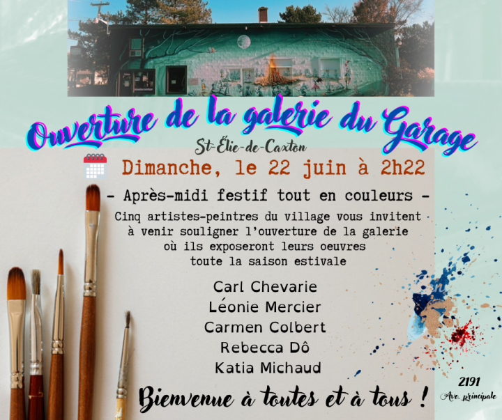 Ouverture de la galerie d'art du Garage de la Culture