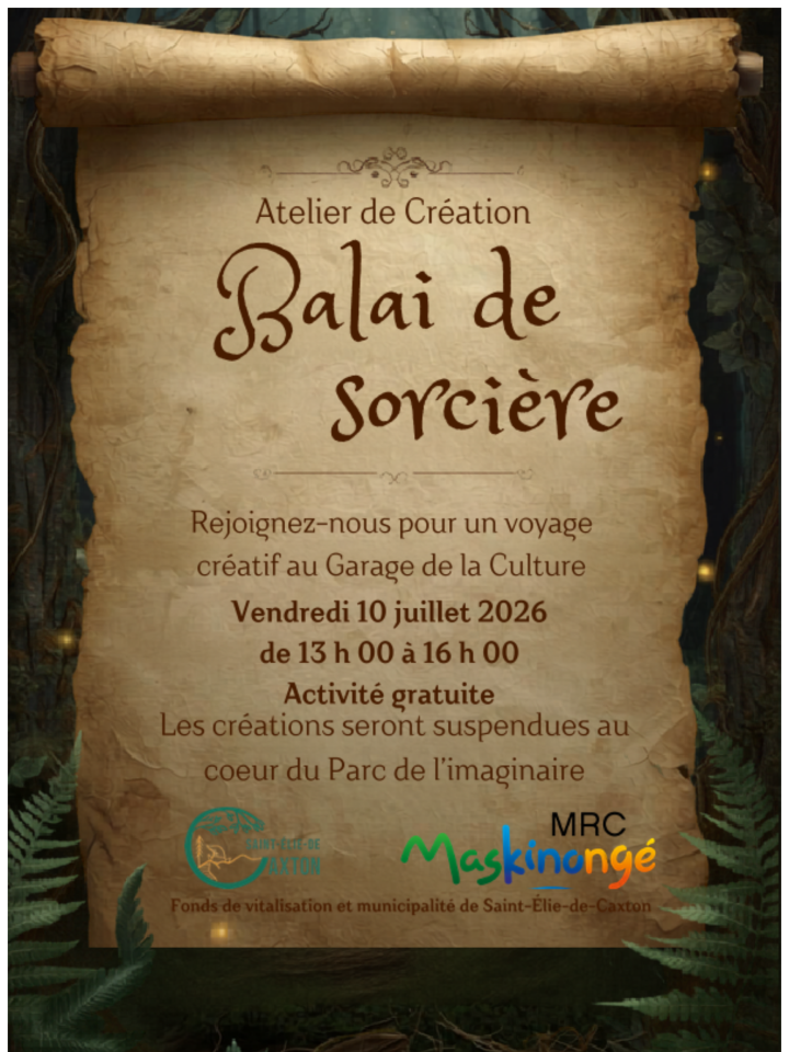 Atelier de création Balai de sorcière
